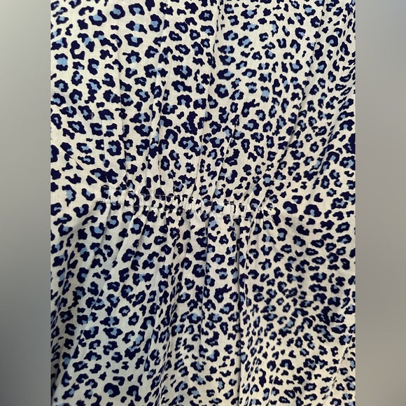 Three Islands summer dress in blue leopard NWT - Picture 7 of 8